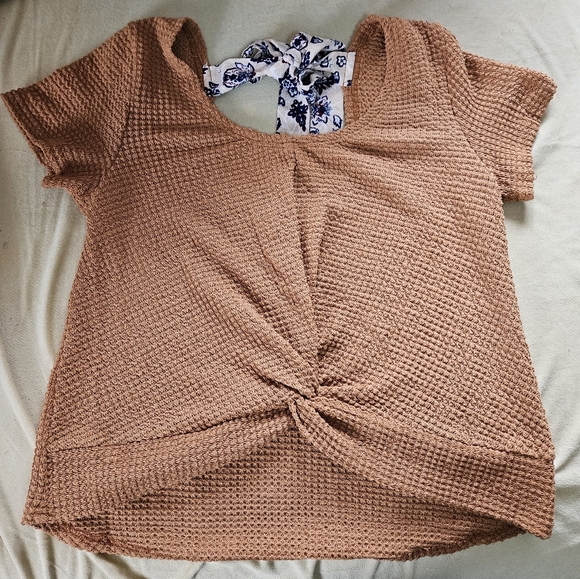 LA MIEL Tops - Cropped western shirt